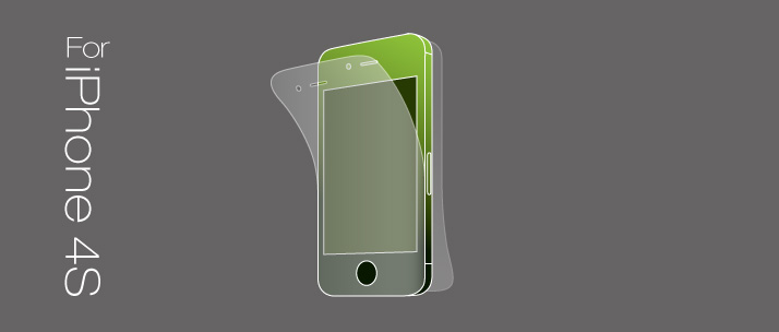 液晶保護フィルムセット for iPhone 4S 反射防止