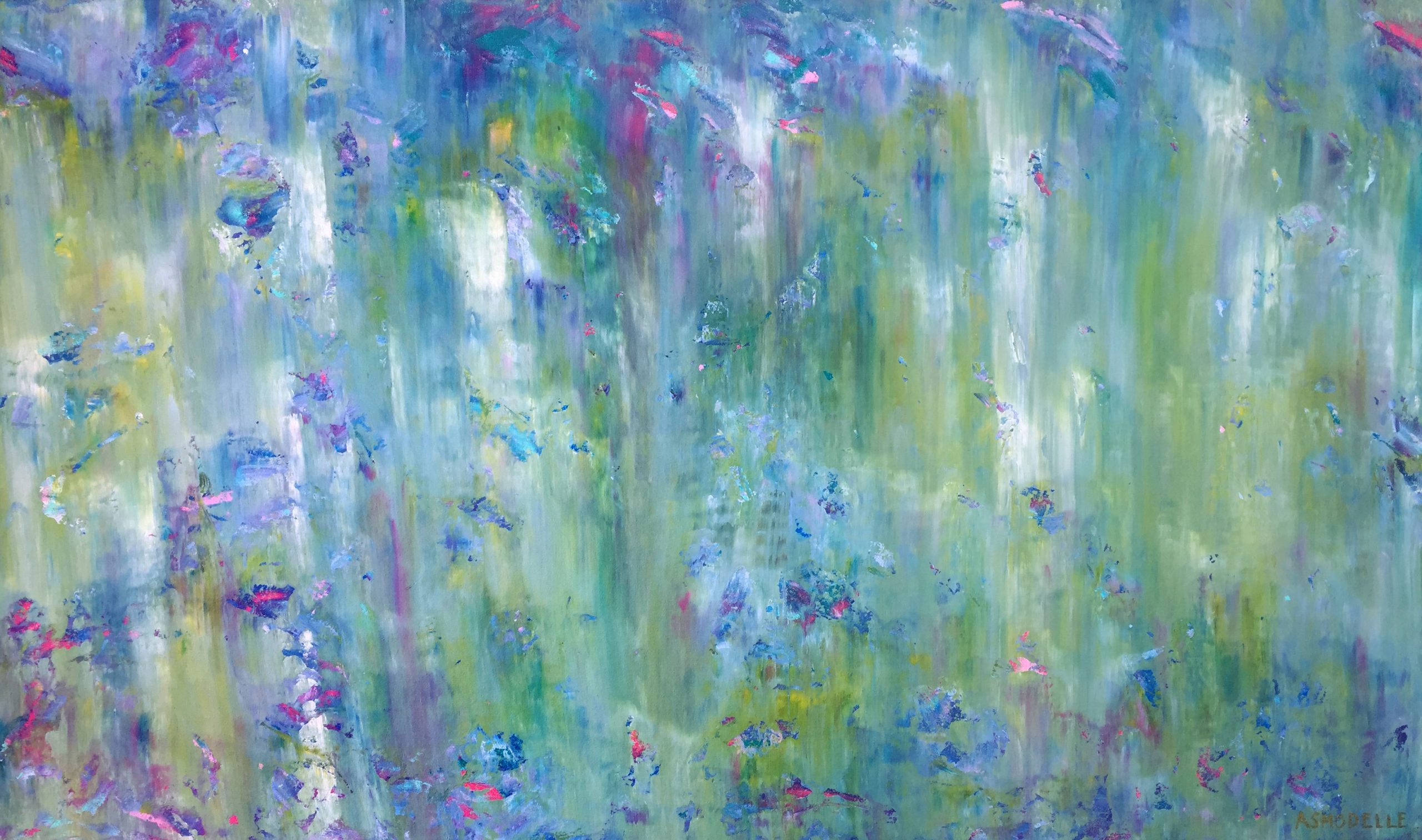Subtle Green Azure Landscape